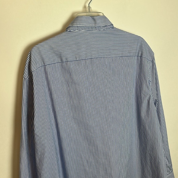 Van Heusen Blue Dress Shirt Classic Collar Long Sleeves XXL - Picture 8 of 14